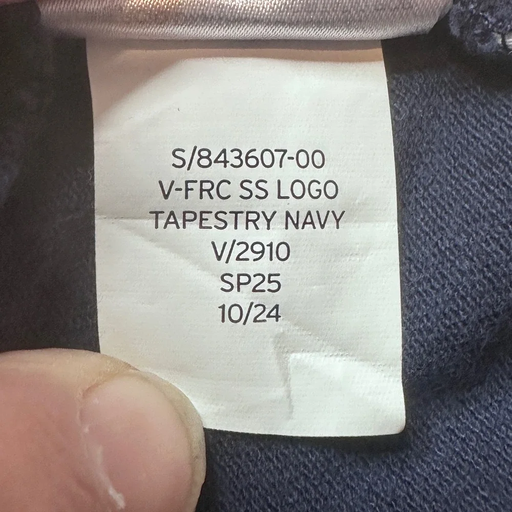 Gap Polo Shirt Kids L 10-11 Navy Blue V-FRC SS Logo Tapestry Navy 843607-00
